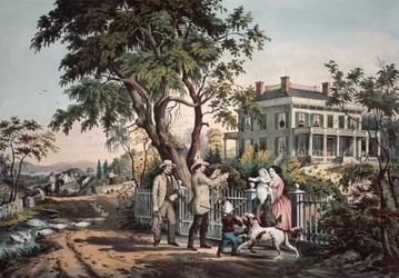 Amerikanisches Landleben - Oktober Nachmittag, 1855